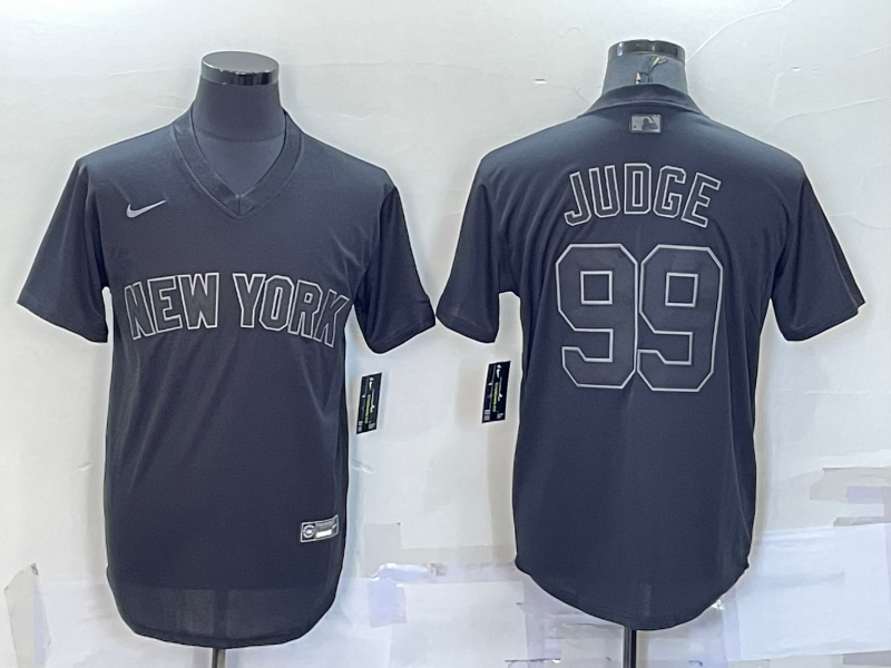 Men's New York Yankees Aaron Judge #99 Black Alternate Jersey